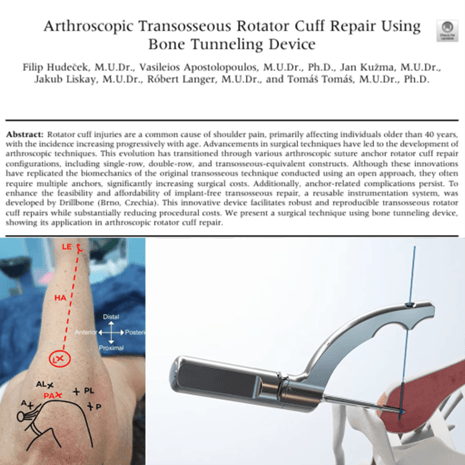Nová publikace v časopise Arthroscopy Techniques